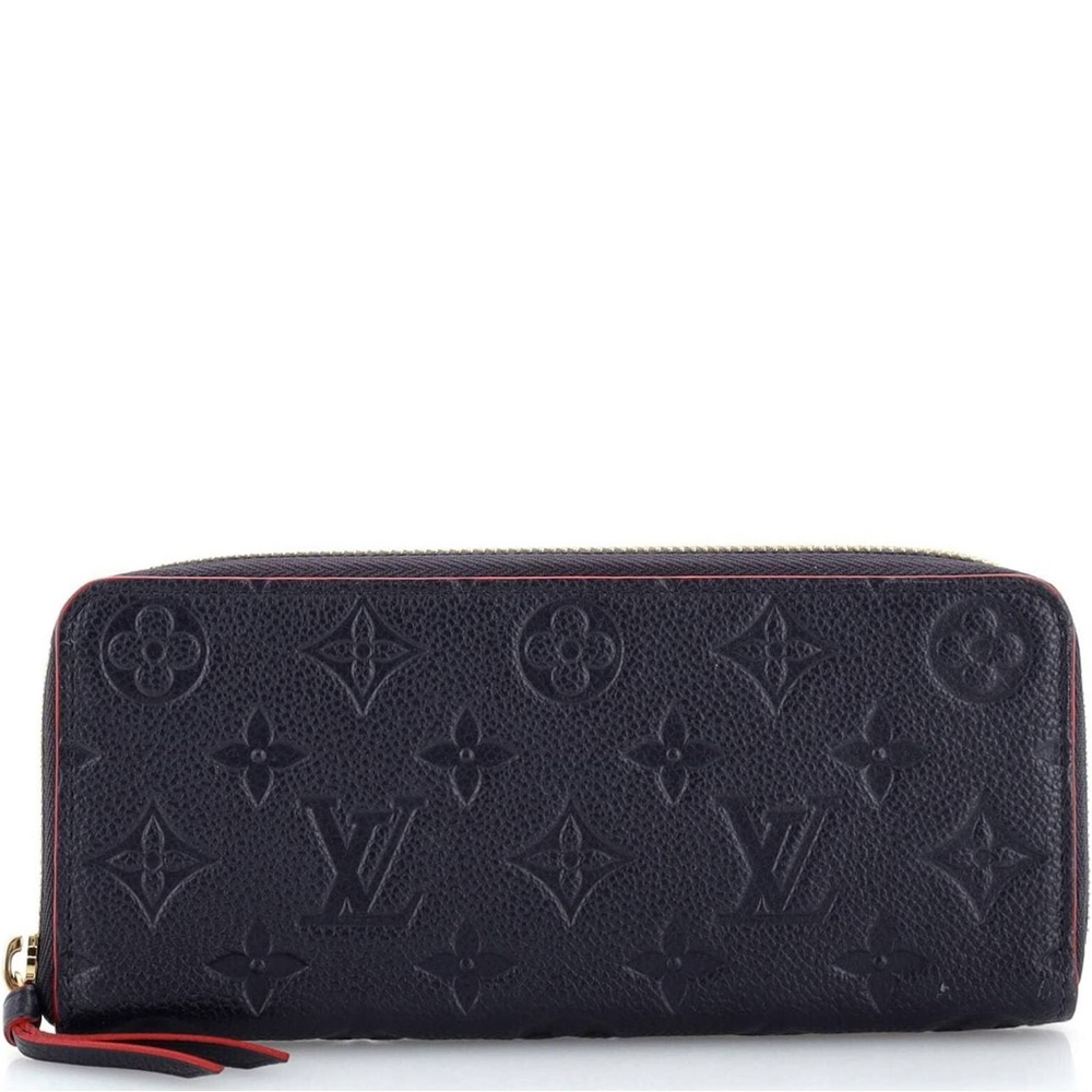 Louis Vuitton Empreinte Navy Clemence Zippy Wallet